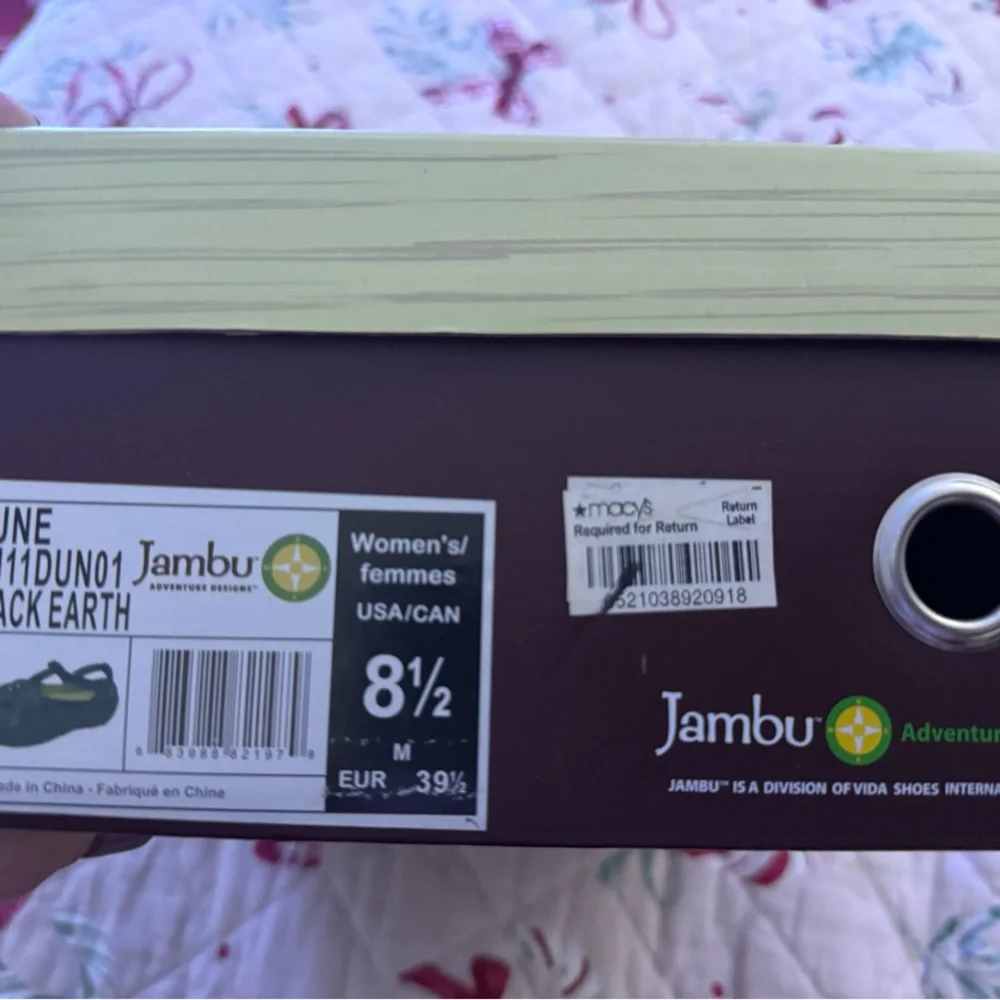 Jambu Women's Black and Tan Sandals - Picture 4 of 4